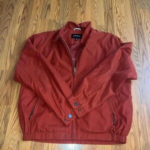London Fog Full-Zip Burnt Orange Jacket Men's Medium